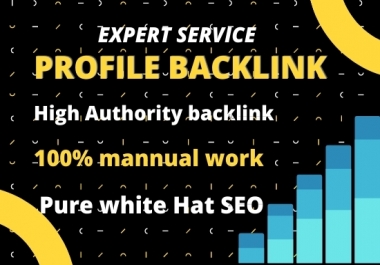 I will create high120 profile backlinks