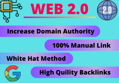20 Web2.0 Backlinks high authority link building manual permanent PBN