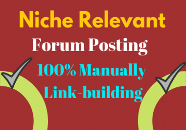 High Quality Forum Posting With promote Website