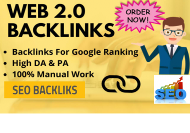 I will create 40 high authority web 2.0 backlinks for google ranking