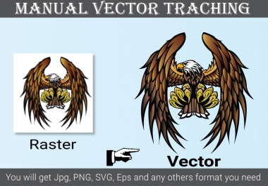 i will do, vector tracing logo redraw,  Recreat the image in ai,  eps,  SVG format