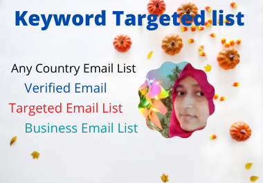 I will collect niche targeted email list.