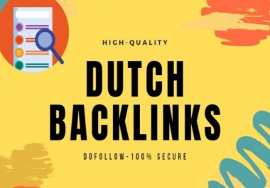 I will create high quality 15 dutch SEO authority backlinks da DR