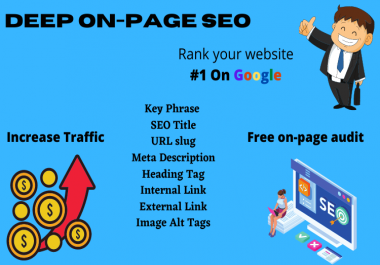 I will do deep on-page SEO for your website ranking
