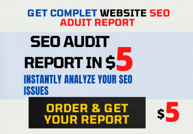 i will create instantly your website seo audit result
