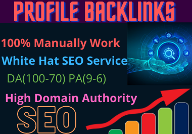 25 Profile Backlinks high authority website permanent backlink manual link building