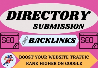 I will manually do 80 directory submission SEO backlinks