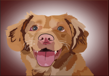 I Will Illustrate Your Pet Pic as Vector Art