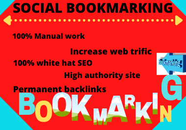 20 social bookmarking High Quality backlinks & improve your website ranking