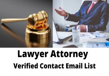 I will build lawyer,  attorney contact email list 100 leads