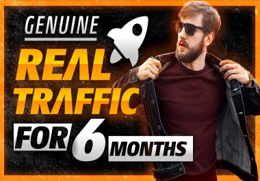 I Will Send Unlimited And Genuine Real Website Traffic For 6 Months