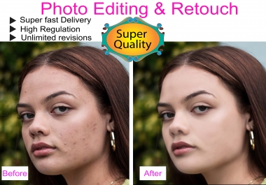 I will do can any photo editing and photo retouching
