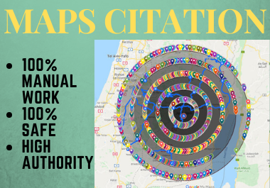 Manually 200 Maps citation high authority permanent backlink local seo