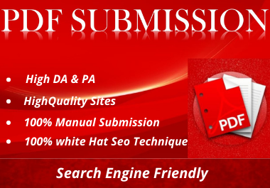 Manually 20 Pdf Submission service for backlinks or traffic