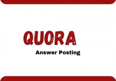 I will give you 15 high quality Quora answer with backlink