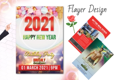 I will Design Corporate and Party flayer unique,  Professional