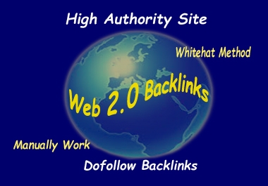 Create manually 25+ high DA web 2.0 backlinks