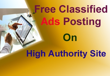40 Classified ads on high authority posting sites