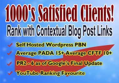 I will boost rankings with up to 160 high da SEO blog posts.