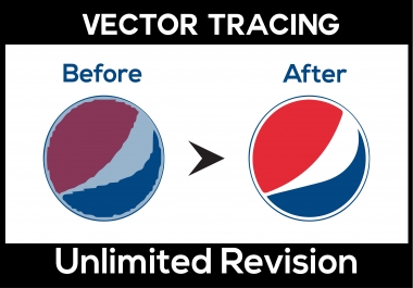 I will manual vector tracing,  vectorization,  illustration,  and image trace
