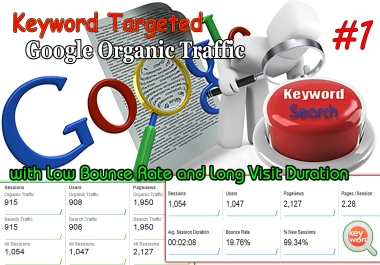 Get 100,000 Keyword Targeted Traffic From Google,  Bing,  Yahoo,  Yandex and 5 more Popular Search Eng