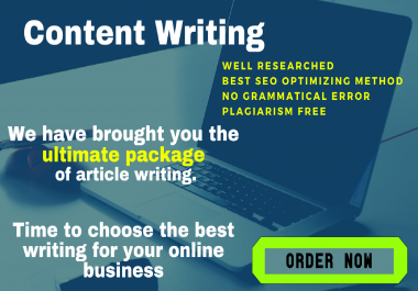 2000 words ultimate package of Content/Article writing