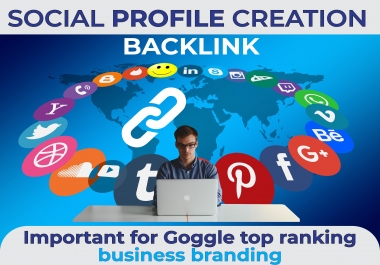 I will provide 50+ social profile creation backlinks