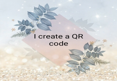 I will design custom professional QR code for you