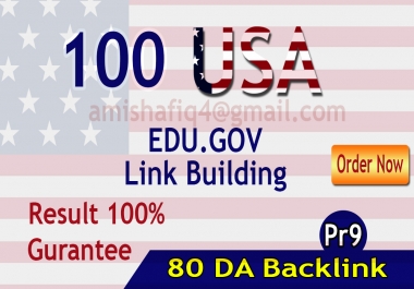 I will provide Premium Quality 80 DA Edu gov Backlink...