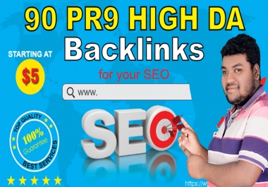 I will Create your pr9 da 90 plus seo backlinks with ...