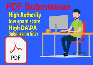 I will do pdf and article submission to the top 30 pdf sharing sites