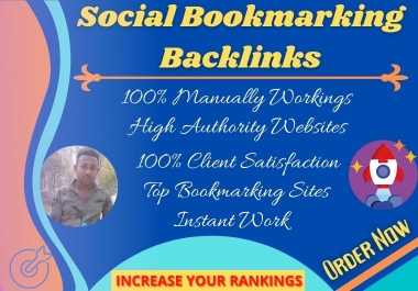 I can do manually 30 Social profile bookmarking backlinks