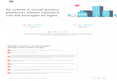 I will create a responsive HTML website page using bootstrap or without it