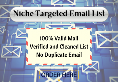 I will collect 5000 niche targeted email list