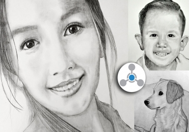 I will draw a realistic sketch portrait from your photo