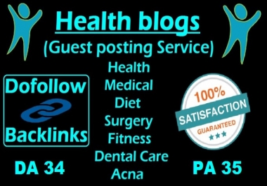 I will do guest post on health site da34