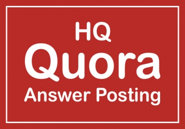 Manually guaranteed to promote your website by 10 HQ Quora Answers
