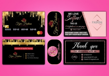 I will do luxury business card,  thank you card and logo design