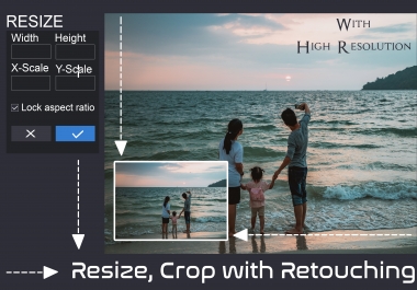 You will get picture resizing,  cropping and rotation service