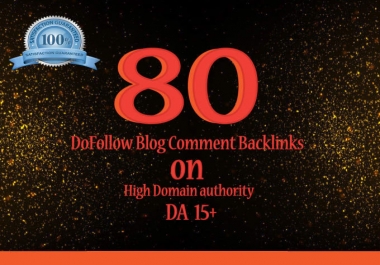 I will do 80 backlinks to your dofollow blog comment for SEO