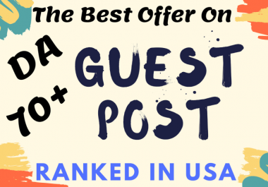 I will create guest post on da 70 real traffic blog
