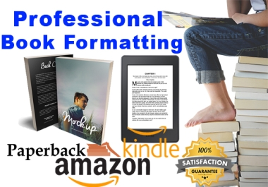 I will format book for publishing on kindle or paperback