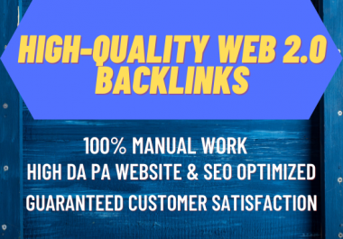 Create 60 High Quality Web 2.0 Profile Backlinks for Homepage SEO