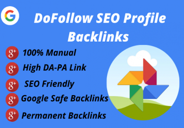 I will do 70 SEO manual profile backlinks on high-quality authority websites.