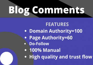 I will create 101 manually high-quality do-follow Blog comments SEO backlinks