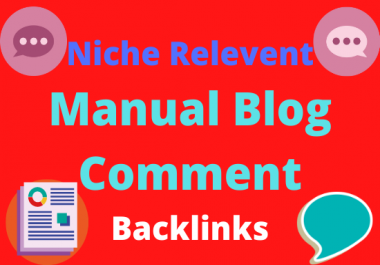 do 70 unique high quality manual niche relevant blog comment SEO backlink on any niche