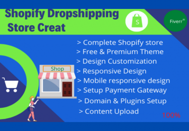 I will build a complete Shopify store for your ecommerce business.