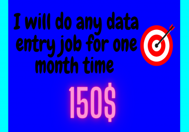 i will do professional data entry job