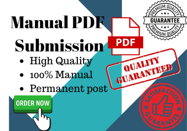 30PDF or Doc Manual submission in high DA/PA site