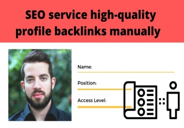 I will do SEO service high quality 70 profile backlinks manually